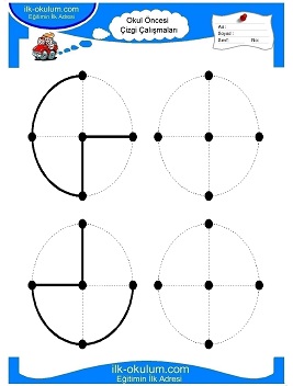 Çocuklar İçin Çizgi Çalışma Sayfaları 